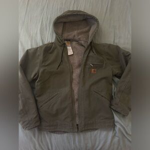 sherpa lined carhartt jacket